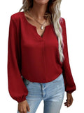 Spring Clothing Loose Tops Chiffon Blouse White Tops Office Lady Long Sleeve Fashion Women Shirt Solid Elegant New