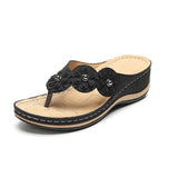 Popular Style Sandals Women's Large Size Women's Shoes Flowers Thick-Soled Casual Sandals Herringbone