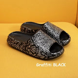 Indoor Home Bathroom Slides Thick EVA Bottom Sole Summer Couple Cute Cartoon Non-Slip Shoes Soft Flat