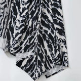 Spring Animal Print Silk Satin Dress
