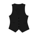 New Women's Double-Breasted Suit Jacket Straight Trousers 8194394