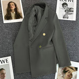 Zingj Purple Small Suit Jacket Female 2024 Spring And Autumn New Korean Version Web Celebrity Temperament Small Casual