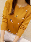 Sweater Women Embroidery Knitted Winter Women Sweater And Pullover Female Tricot Jersey Jumper Pull