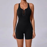 Zingj Back Tight Hollow-Out Yoga Pants Peach Hip All-Piece Speed Dry Exercise Fitness Jumpsuit-Outfit