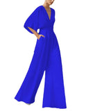 Zingj Winter New Women's Dress Jumpsuit Hot Style Deep V High
