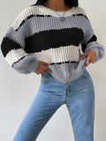 And Winter Long-Sleeved Jacket Sweater Casual Loose Lazy Wind Knitting Top
