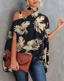 Zingj Wise Hot Summer Hanging Bat Sleeve Print Shirt
