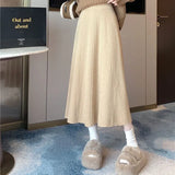 Zingj Size Micro Fat Mm Early Autumn New High Waist Soft Waxy Knit Skirt Female Korean Version Fashion Foreign Style A Word Long
