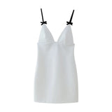 New Bow Tie Short Suspender Dress