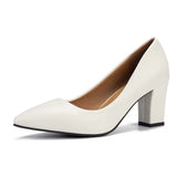 Zingj Single Shoes Women's Thick Heels 2023 Autumn New Pointed Work Shoes With A Shallow Mouth And A Simple Korean Version Of High