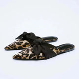 ZARZ Women Flat Sandals Summer 2022 New Fashion Golden Round Toe Bow Sexy Outer Wear Sandals And Slippers Women Beach Luxury