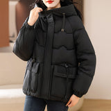 Big Red Cotton-Padded Clothes Female Winter 2024 New Short Loose This Year Hot Style Fashion Foreign Style Of The New Year-Outfit