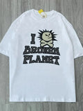 Summer New Direct Selling Harajuku Print Cartoon T-Shirt Leisure Men's Gothic