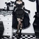 Autumn New Trailing Waist Skirt Temperament Elegant Court Style Jacquard Spliced Blouse