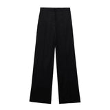 Autumn And Winter Straight Trousers Double Buckle Suit Vest Three Sets Of New Women's Fashion Commuting
