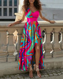 Zingj Women's Wear 2023 New Women's Pink Solid Color Dress LZS5163