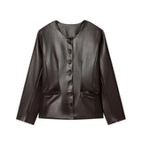 Women's 2025 Spring 2025 New V-Neck Bow Ornament Party Lien Slide Short Jacket
