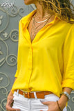 Tops Women's Long Sleeve V-neck Button Chiffon Shirt Office Loose Fashion Long Sleeve Shirts Female Tops Blusas