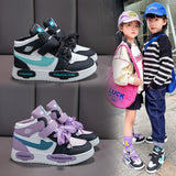 Zingj Casual Shoes Help Children's Sports Shoes 2023 Autumn New Soft-Soled Board Shoes Boys' High-Top Running