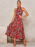 Long Dress Polka Dot Casual Dresses Black Sexy Halter Strapless New 2022 Yellow Sundress Vacation Clothes For