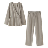 New Spring Style Kimono Coat 5427743 Trousers 5427431 211-1-Outfit