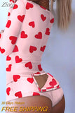 Print Jumpsuits Women Buttoned Flap Adults Long Sleeve Casual Bodysuit Playsuit Romper Sexy Deep V Neck Bodies
