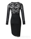 Zingj And Summer 2023 Lace Splicing Slit Tight Skirt-LZS33160