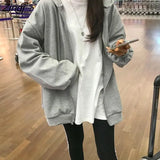 Sweatshirts Women Hooded Spring Solid Korean Style Lace-up Pockets Womens Leisure Loose Trendy Students Chic Ulzzang