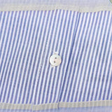 Spring Style Hollowed-Out Embroidered Striped Shirt