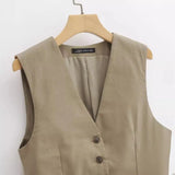 New Cotton Blended Short Vest