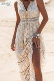 Dress Women Sexy White Dress Female Fashion V Neck Short Sleeves Summer Dress Ladies Hollow Out Maxi Dress Robe