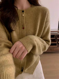Zingj Year Red Soft Waxy Sweater Coat Female Spring Autumn 2024 New College Style Versatile Knit Cardigan Jacket