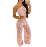 New Suspender Lace Split-Forked Trousers From