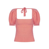 Collarbone Square Neck Knitted Short Sleeved Top Traf Spring Soft Female Basic Woman Winter Sweater Women's