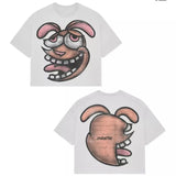 T-Shirt Hip-Hop Fun Cartoon Pattern Printing Oversized T-Shirt Original Gothic Cotton Short
