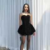 2025 Autumn And Winter New Women's Style Sexy One-Character Collar Tective Tective Temperament To Close The Waist