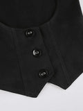 Button Down Strap Corset Top- Outfit