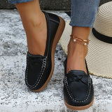 Zingj Pea Shoes Women's Spring Style 2023 New Light-Mouth Flat-Heeled Single-Color Shoes Women Women