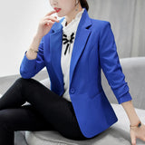 Daifei 2023 Spring / Summer New Fashion Korean Version Large Size Thin Suit Solid Color Leisure Lady's Fashion