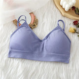 Seamless Women Bra Tank Tops Underwear Women Adjustable Shoulder Strap Wire Free Bralette Female Lingerie Brassiere