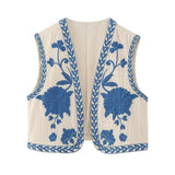 Summer Women's Wear Urban Leisure Vest Embroidered Cardigan
