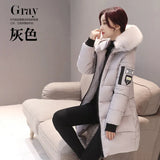 Cotton-Padded Jacket Female 2024 Winter Dress New Korean Version Of Fashion Long Cotton-Padded Jacket Female Large Size Slim Hooded Coat Female Cotton-Padded Jacket-Outfit