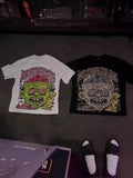 Cartoon Graphic T-Shirt Soho Mortar Goth Super T-Shirt Couple Y2k Top Korean Goth Men's
