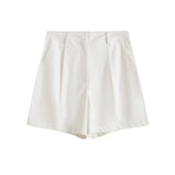 Summer Leisure Vest Set Linen-Blend Loose Vest + Shorts Set Women