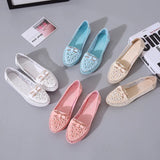 Zingj Shoes 2023 Summer New Korean Fashion Bean Shoes Students Pregnant Women Soft Soles Leisure Breathable Single Shoes Women's