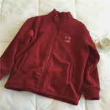 Women Aesthetic Thicker High Quality Leisure Turtleneck Leisure Embroidery Spring Autumn Korean Style Winter Coats