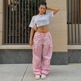 Street Overalls Autumn Low Waist Trousers Thin