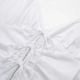 Spring Style Bow Tie Trench Coat Fabric Short Dress