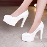 High Heel 13Cm Thin Heel Cheongsam Model Catwalk Shoes Women's Thick Soles Waterproof Platform Professional