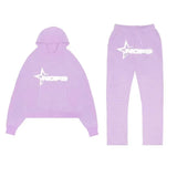 Street Tide Brand Alphabet Printed Sweater Set For Men And Women Hip Hop Street Loose Hooded